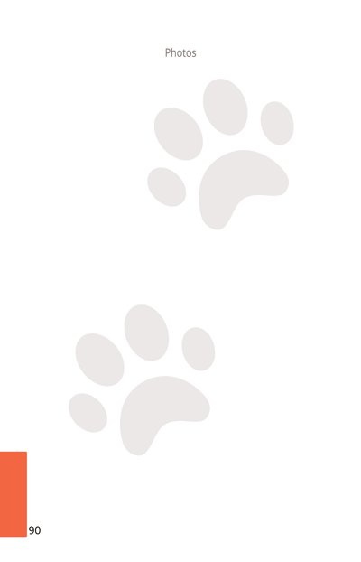 Photos page: space for cherished pet photographs